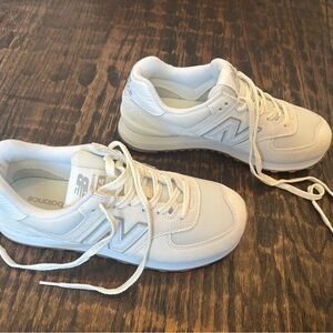 New Balance Classic White Womens 574